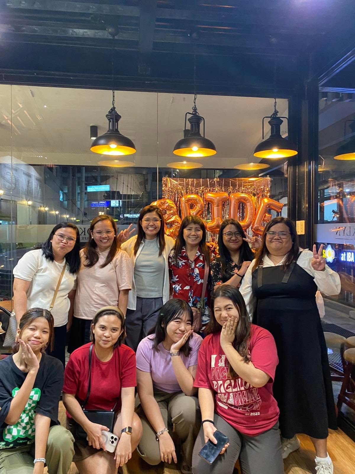 Friends celebrating together at Brooklyn Cafe